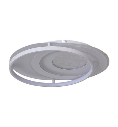 Plafonnier LED 60W, CCT - 50x42cm, blanc, télécommande incluse, dimmable, 4800lm
