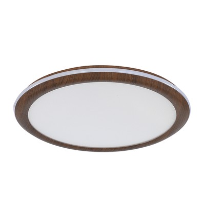 36W LED plafondlamp in houtdesign - Ø41cm, CCT, dimbaar met afstandsbediening, IP20 binnen