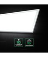 Panneau LED 120x30 - 40W, 110lm/W - 4000K, bord blanc, encastré/saillie