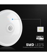 12W LED sensorlampe - IP20 innendørs, Cree chip, PIR sensor, inkl. lyskilde