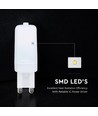 G9 2,2W LED lamp - 200lm, 300°, Samsung LED chip, 18x56mm