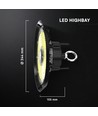 100W LED high bay, 135-160lm/W - CREE Chip, IP65, 90 graden, 6 jaar garantie