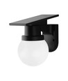 Applique murale solaire 0,9W Solara avec télécommande - CCT, IP54, noir, sphérique, extérieur