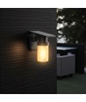 0,9W Solara LED vegglampe med solcelle - IP54, sort, 120lm, 3-i-1 CCT, inkl. fjernkontroll