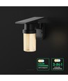 0,9W Solara LED vegglampe med solcelle - IP54, sort, 120lm, 3-i-1 CCT, inkl. fjernkontroll
