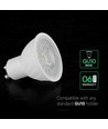 Ampoule LED GU10 4,5W - Puce Cree, plastique blanc