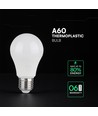 E27 9W LED pære - A60, 806lm, erstatter 60W, hvit plast