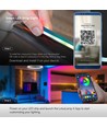 5m RGBIC Neon Flex LED-set - 5V USB, Bluetooth-app, afstandsbediening