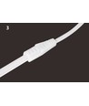 5m 230V RA93 étanche HiCri slim COB strip - Intérieur/Extérieur, IP67, 296 LED, 10W/m, adhésif