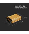 Alimentation 150W / 12V DC - 12.5A, IP45 résistant à la pluie, métal, slim design