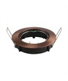 Spot encastrable GU10 - Rond, bronze, IP20, sans source lumineuse