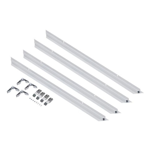 Cadre d'encastrement pour panneaux 60x60 - Blanc, aluminium