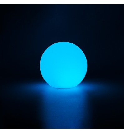 Ø8 cm boule LED RGB - Rechargeable, avec télécommande, IP66