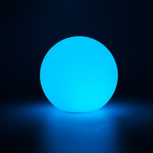 Ø12 cm boule LED RGB - Rechargeable, avec télécommande, IP66