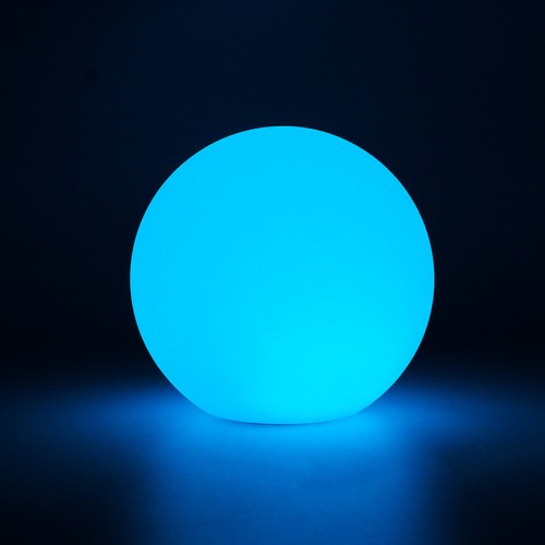 Ø15 cm RGB LED ball - Oppladbar, med fjernkontroll, IP66