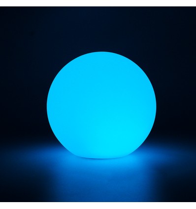 Ø15 cm boule LED RGB - Rechargeable, avec télécommande, IP66