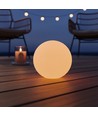 Ø12 cm RGB LED bold - Genopladelig, med fjernbetjening, IP66