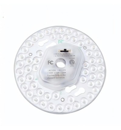 Ø13 cm / 18W LED-insats med linser - Flicker free, valbar CCT, ersätter G24, cirkelrör och kompaktrör