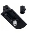 Lampeholder til 1-faset skinner - Sort. 1F2W