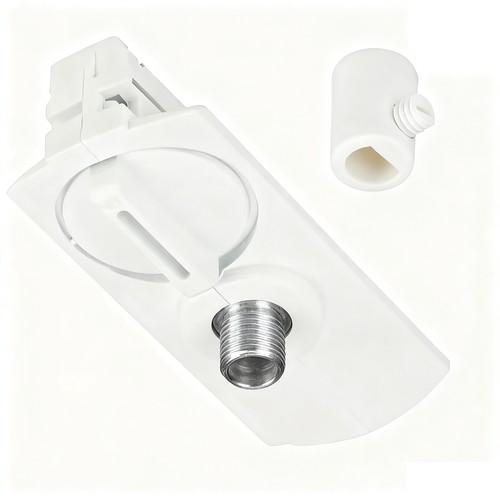 Lampeholder til 1-faset skinner - Hvid, 1F2W