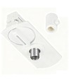Douille pour rail monophasé - Blanc, 1F2W