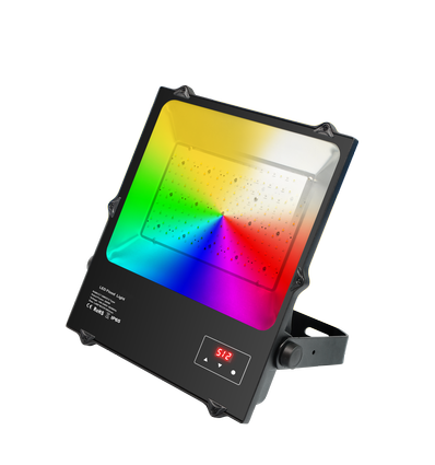 Projecteur DMX RGBW 200W - IP65 extérieur, lampe de travail, DMX512