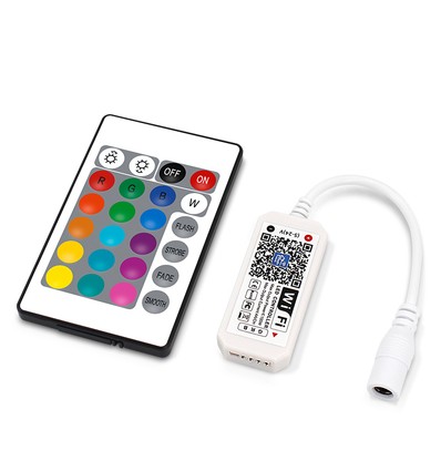 Smart Home RGB-controller - Werkt met Google Home, Alexa en smartphones, 12V (144W), 24V (288W)