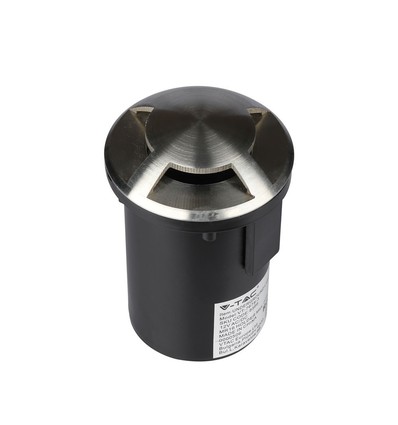 MR16 / GU5.3 nedgravningsspot, 12V - IP67, rustfritt stål, Ø8,7cm, uten lyskilde