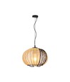 E27 Designer pendellampe - Ø40cm, Matt sort og beige, uden lyskilde