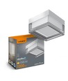 Applique/plafonnier LED carré 9W - 3CCT, IP65, blanc, Bulkhead