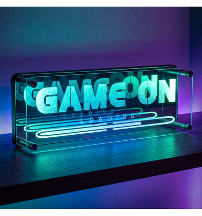 RGB Game On Néon Signe - Effet Miroir Infini, Bluetooth, Contrôle par Application