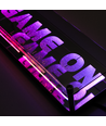RGB Game On Neon Skilt - Infinity Mirror-effekt, Bluetooth, App-styring