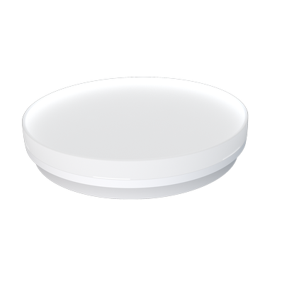 Plafonnier LED dimmable CCT 24/18/13W - Ø28cm, IP54, bord blanc