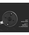 E27 hängande trädgårdslampa i retrodesign, vit - IP44 utomhus, aluminium, utan ljuskälla