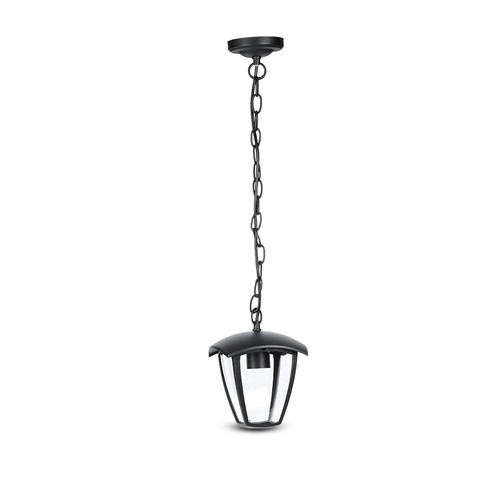 E27 trädgårdslampa i aluminium - IP44 utomhus, svart, 74cm hög, utan ljuskälla