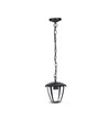 Lampe de jardin E27 en aluminium - IP44 extérieur, noir, 74cm de haut, sans source lumineuse