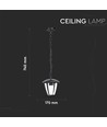 Lampe de jardin E27 en aluminium - IP44 extérieur, noir, 74cm de haut, sans source lumineuse