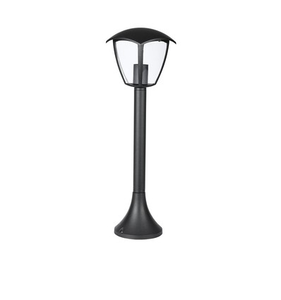 Lampe de jardin E27, 60cm - Noir, IP44, aluminium, pour jardin et allées, sans source lumineuse