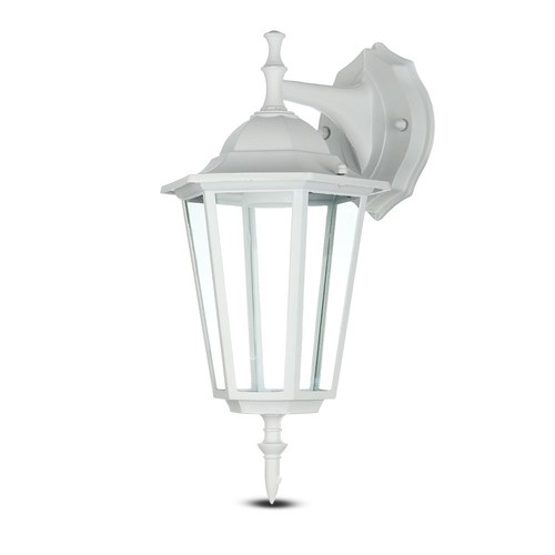 VT-750 lampe murale E27 - blanc mat orientée vers le bas