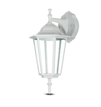 VT-750 lampe murale E27 - blanc mat orientée vers le bas