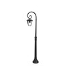 Lampadaire de jardin E27 - Noir, IP44 extérieur, aluminium, hauteur : 136,5 cm, sans source lumineuse