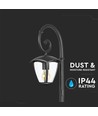 E27 tuinlamp op paal - Zwart, IP44 buiten, aluminium, hoogte: 136,5 cm, zonder lichtbron