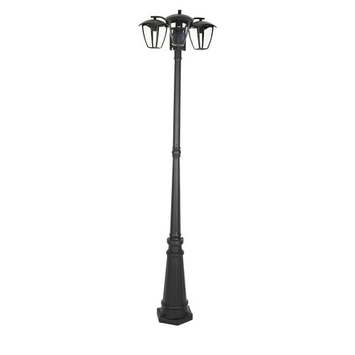 199cm 3 x E27 trädgårdslampa - IP44, grafit svart, aluminium, 3 års garanti