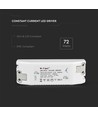 72W / 1600mA LED driver för panel - 30-42V, flicker free, 5 års garanti, IP20 inomhus