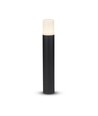 Borne lumineuse GU10 50cm - IP54 extérieur, ronde, noir, aluminium, sans source lumineuse