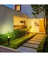 Borne lumineuse GU10 50cm - IP54 extérieur, ronde, noir, aluminium, sans source lumineuse