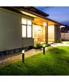 Borne lumineuse GU10 50cm - IP54 extérieur, ronde, noir, aluminium, sans source lumineuse