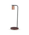 Designer bordlampe med E27 fatning og afbryder - Rød bronze, metal, 150x420mm, max 60W