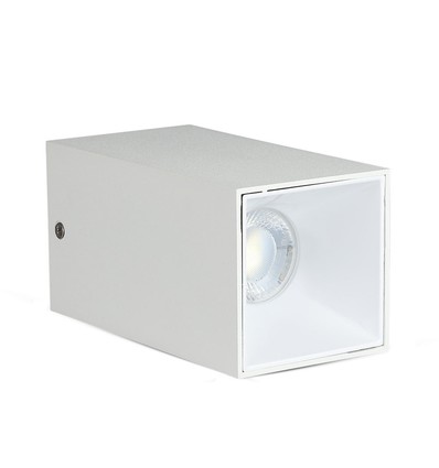 Vt-882 lamp GU10 - vierkant, wit+wit