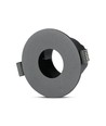 Spot encastrable GU10 - Rond, noir/noir, aluminium, Ø8,3 cm, perçage : Ø7,5 cm, sans source lumineuse